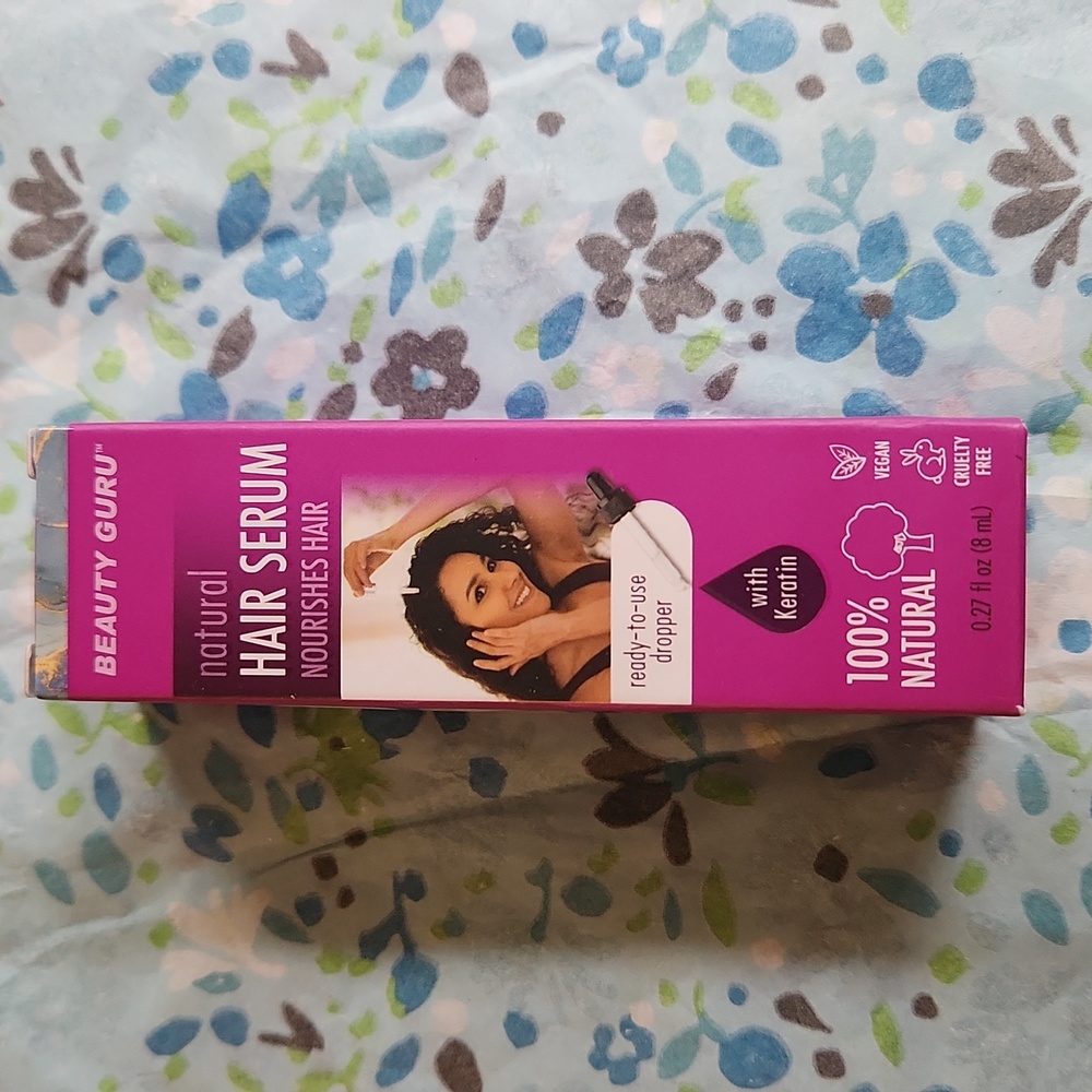 New in Box Beauty Guru 100% NATURAL Hair Serum 8 ml